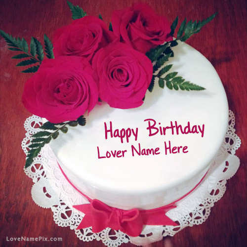 Roses Birthday Cake For Lover